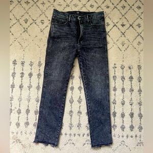 Gap Cigarette Jean in Black/Gray Wash.